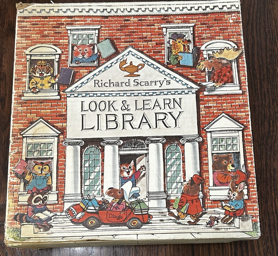 Richard Scarry Look & Learn Library Box Set Hardcover Illustrated Education ABCs