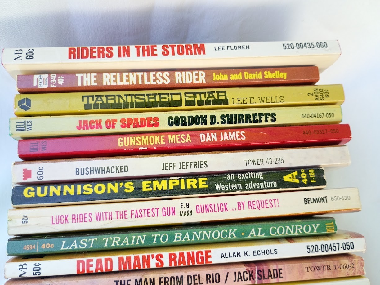 —You choose – nice vintage 1960s 1970s western paperback cowboy books