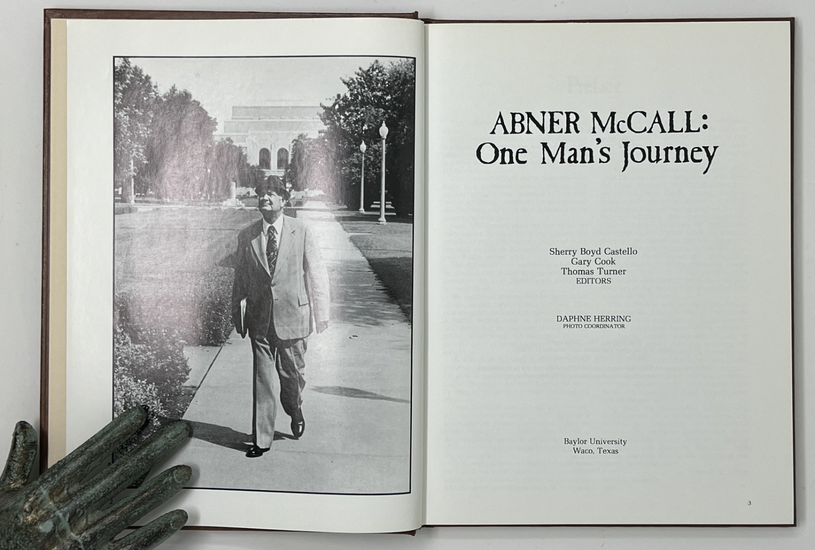 VTG BIOGRAPHY: Abner McCall: One Man’s Journey – 1981 1st Ed. HC Baylor Univ.