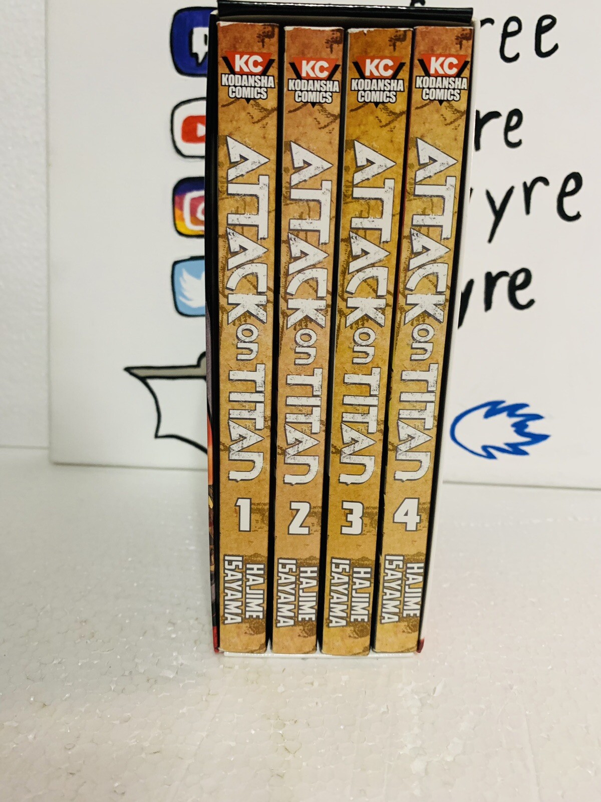 Attack on Titan: The Beginning Box Set(Volumes 1-4) Manga by Hajime Isayama