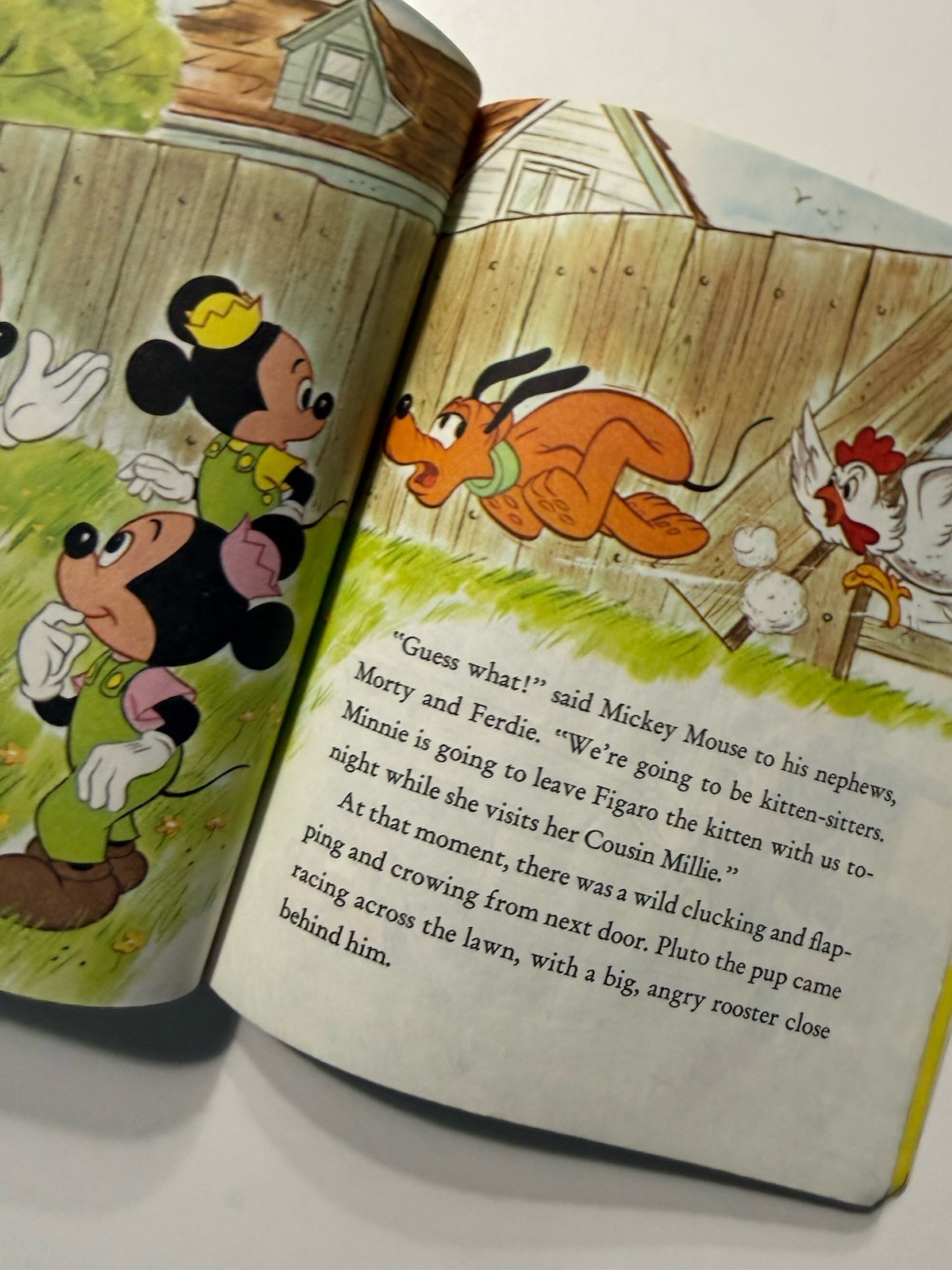 Walt Disney’s Mickey Mouse The Kitten-Sitters Little Golden Book VTG 1980
