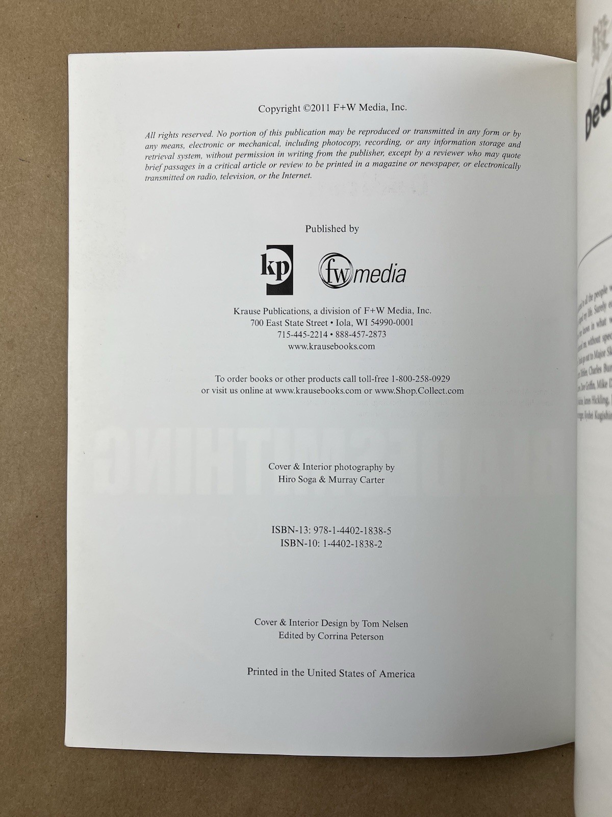 Bladesmithing: Modern Application of Traditional Techniques; Murray Carter, 2011