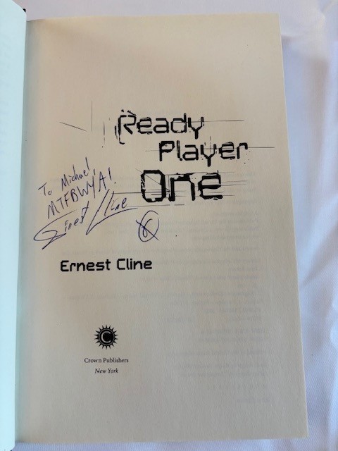 Ready Player One by Ernest Cline (2011, Hardcover, signed 1st edition)