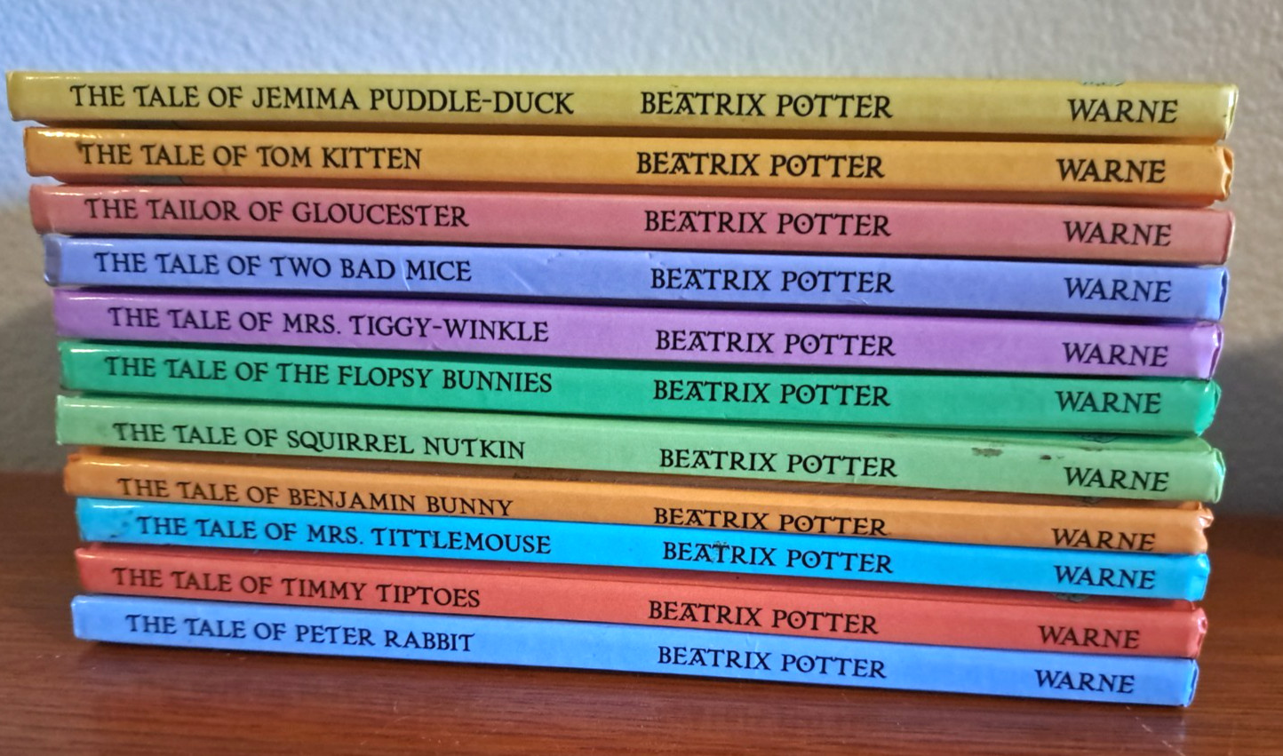 Beatrix Potter Peter Rabbit Books Lot of 11 Frederick Warne Vtg 1992 Hardcover