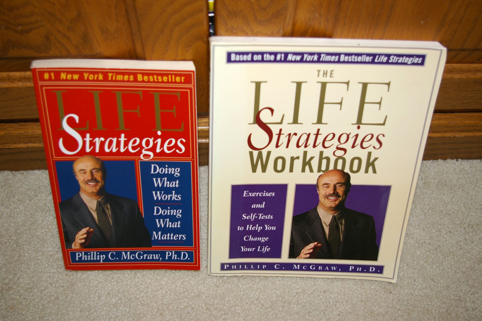 Lot 4 Phil McGraw Self Help Books & Workbooks Life Strategies & Self Matters EUC
