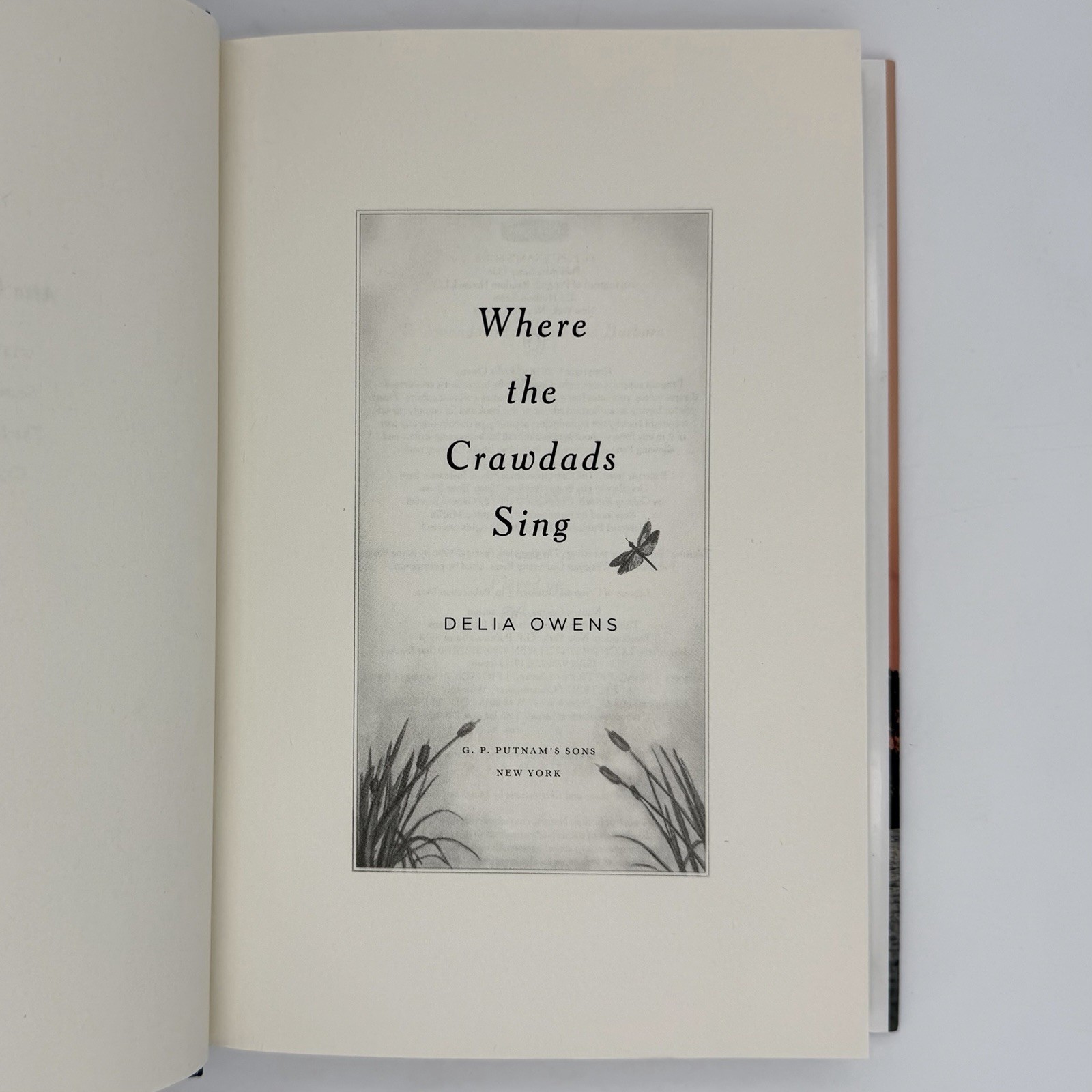 Where the Crawdads Sing – Delia Owens (1st edition 1st print, CLEAN) Putnam 2018