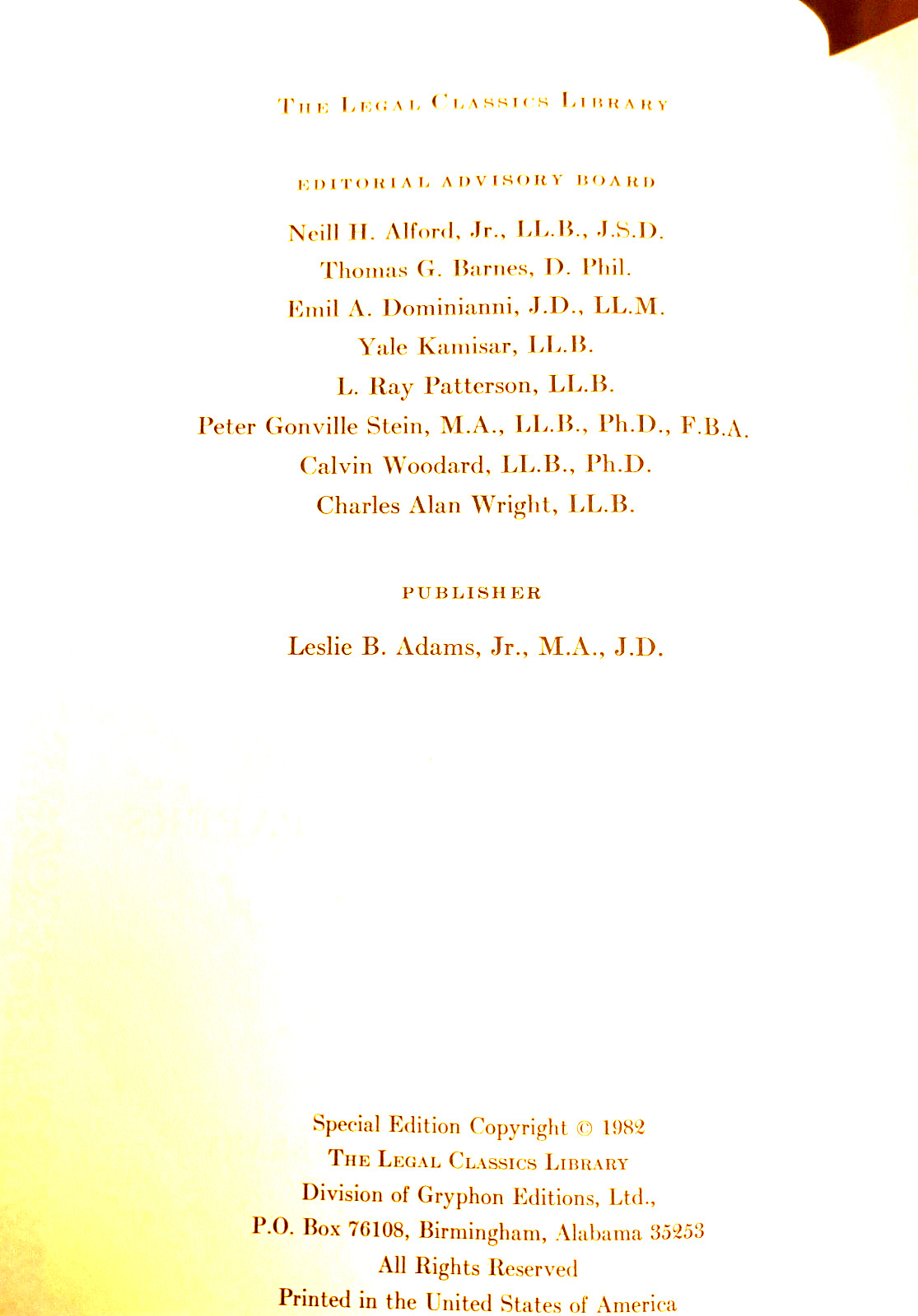 „The Common Law & Other Writings“ Oliver Wendell Holmes Full Leather Fine Cond.