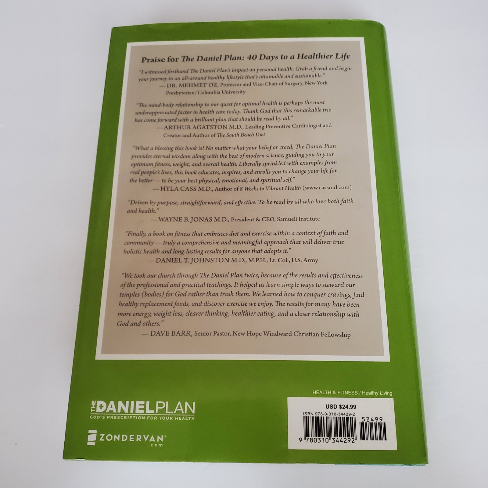 The Daniel Plan Ser.: The Daniel Plan : 40 Days to a Healthier Life by Daniel G.