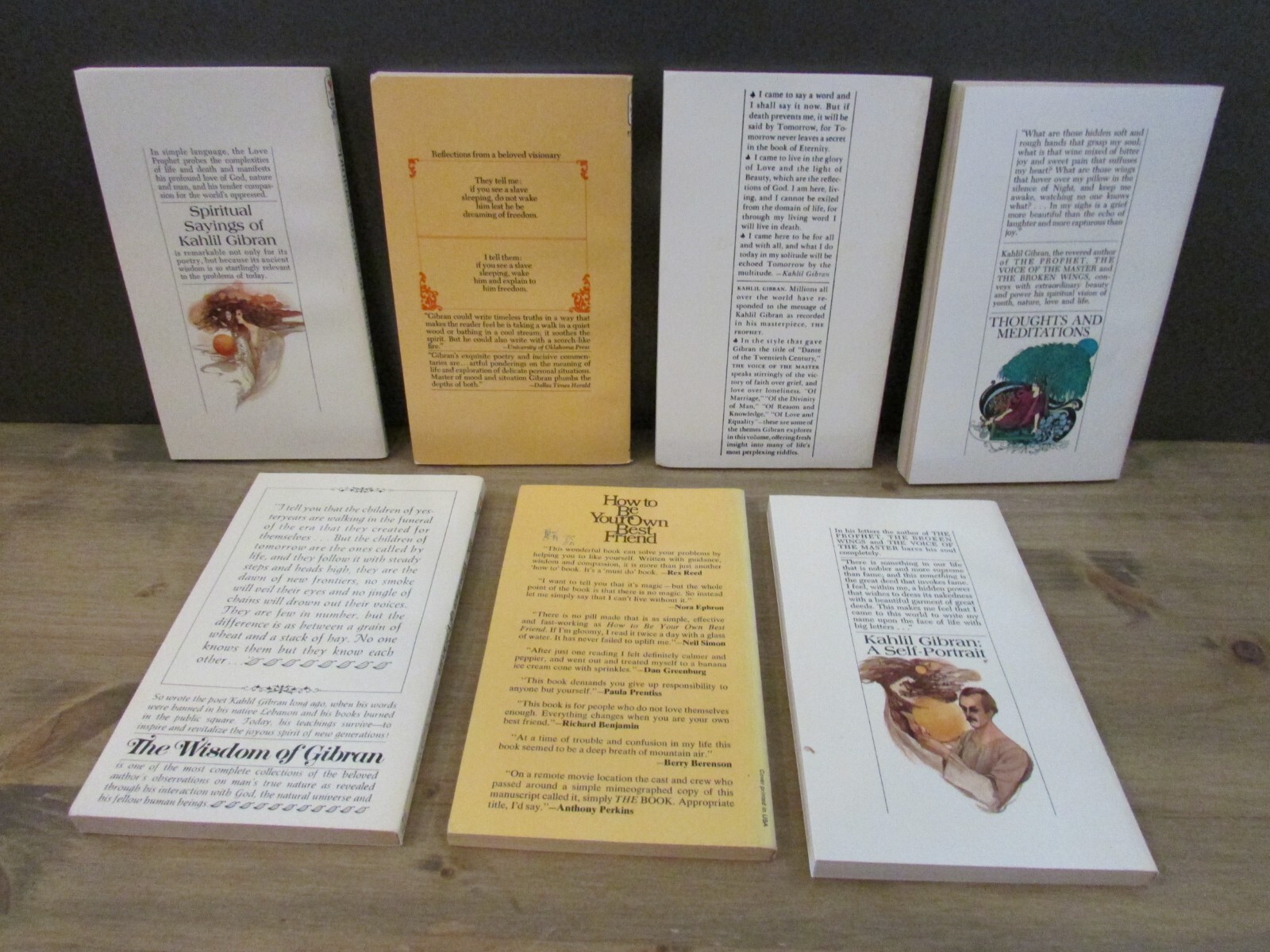 Selected Works of Kahlil Gibran 7 Vol Paperback Box Set Bantam Edition 1970s