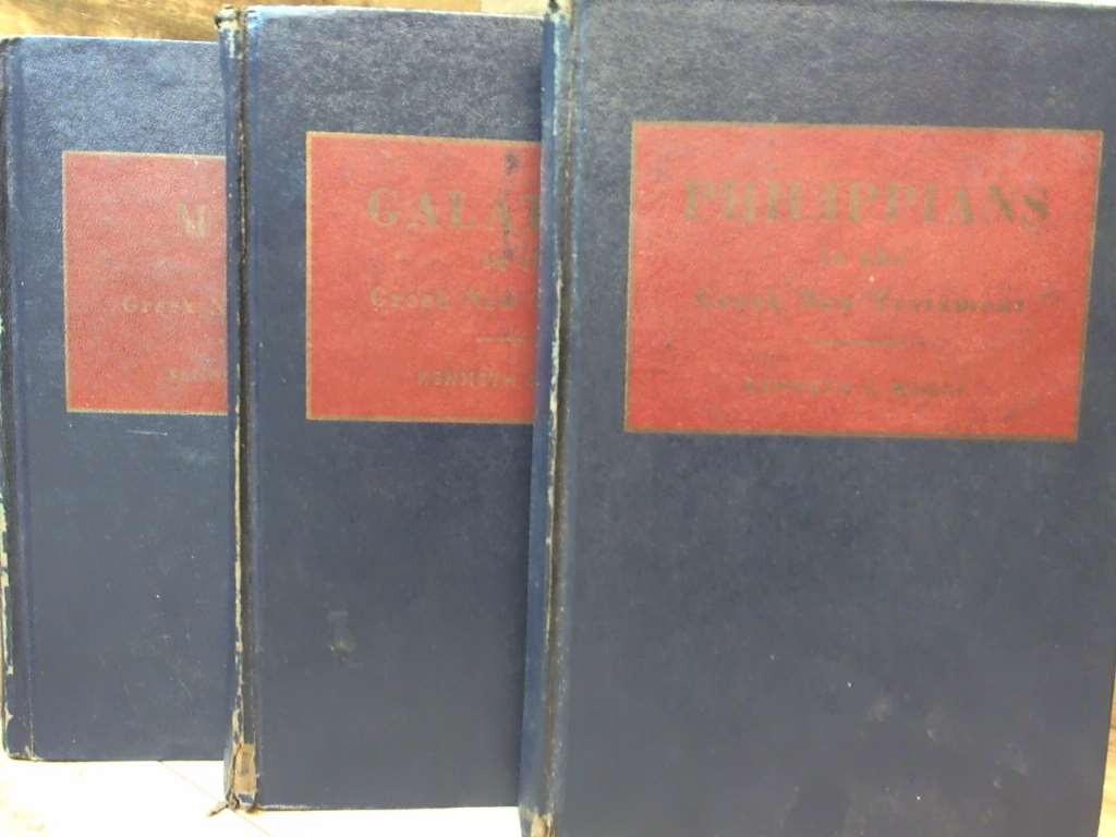 3 Wuest’s Word Studies Hardcover (Galantians , Greek New Testamen by Kenneth S.