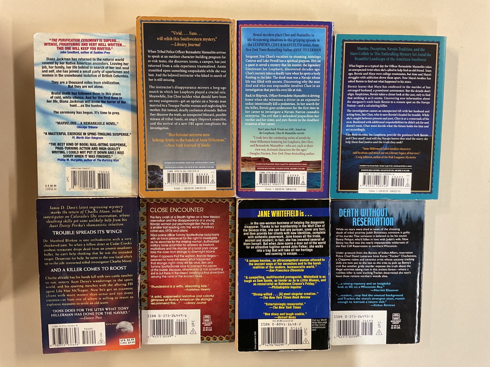 Native American Mystery PB lot of 13 Margaret Coel James Doss Anne Hillerman