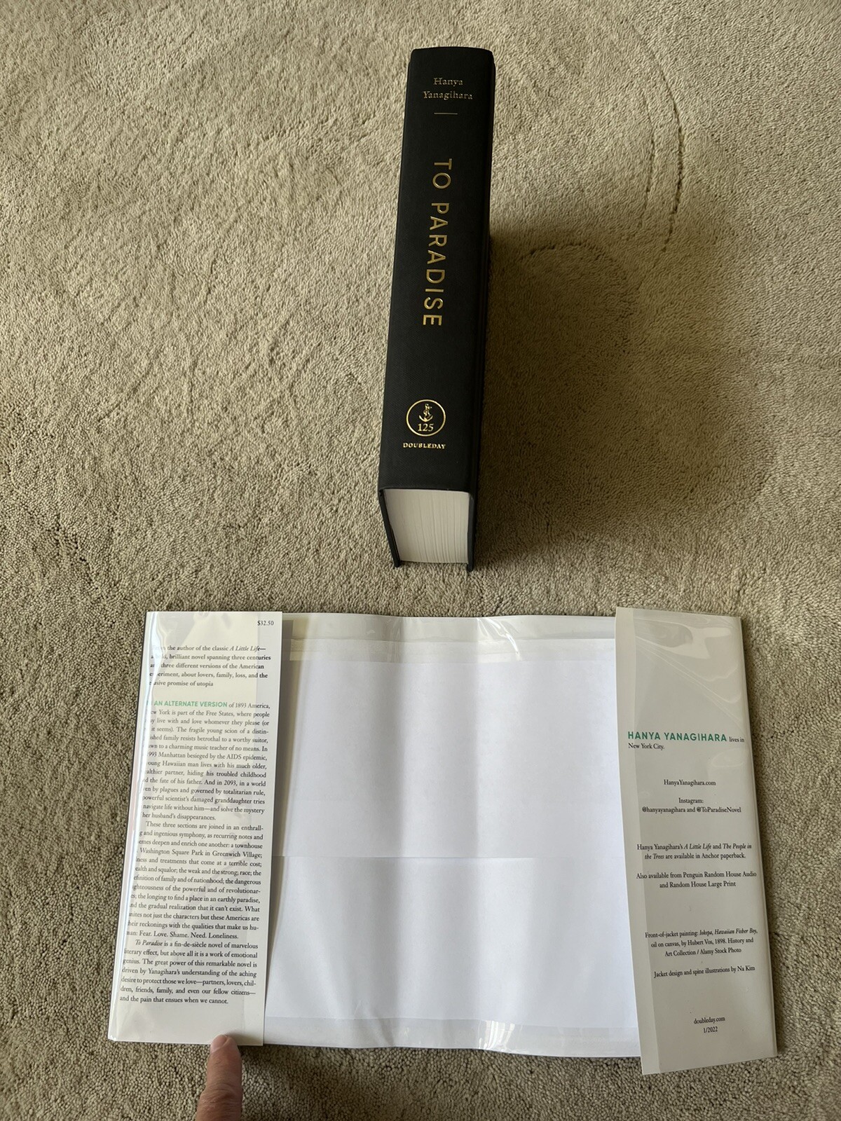 To Paradise, Hanya Yanagihara. Doubleday 2022. Signed/Dated On Title Page.