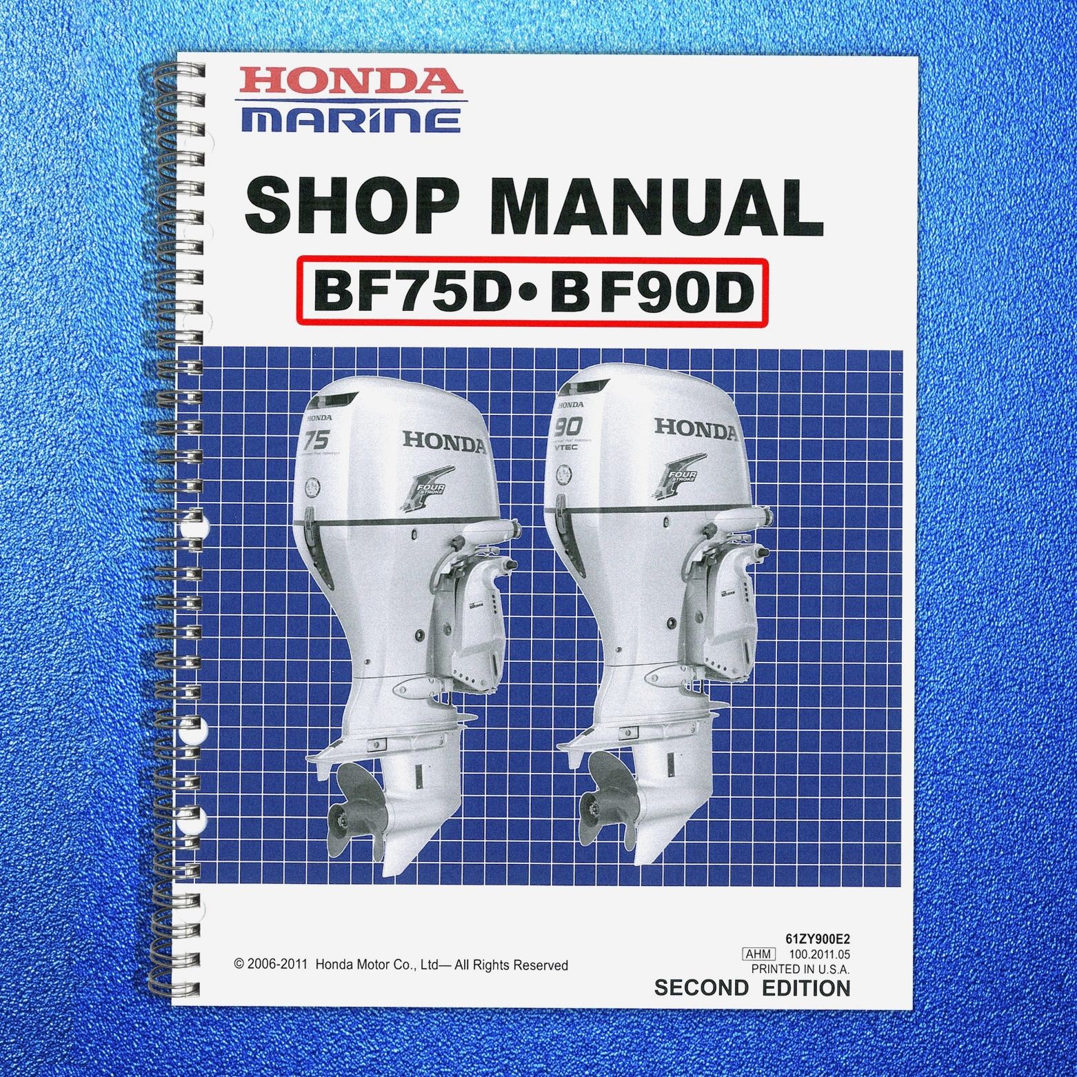HONDA BF75D BF90D 2006-2011 Shop Manual 61ZY900E2 – FIXED – JACKET – XL FOLDOUTS