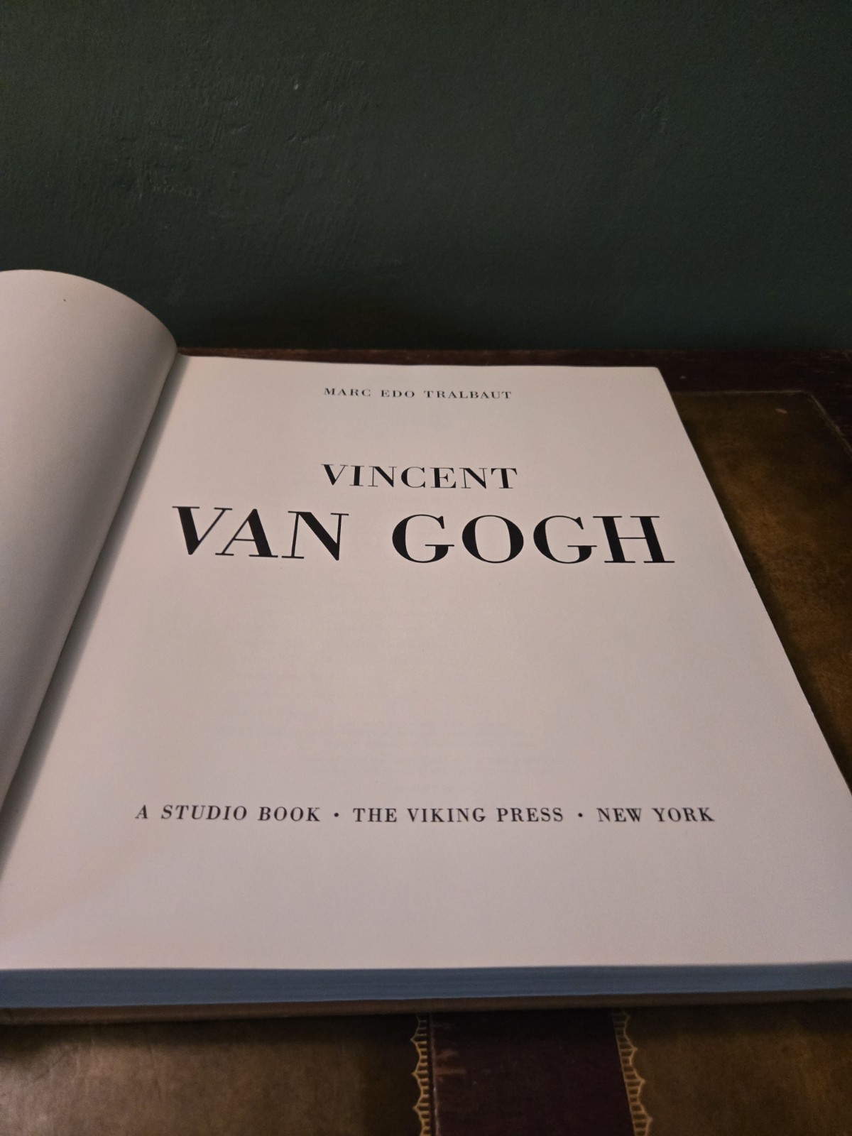Vincent Van Gogh By Marc Edo Tralbaut 1969 First Edition Hardcover