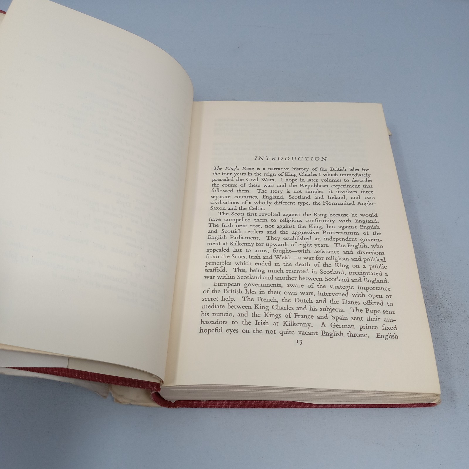 The King’s Peace, 1637–1641 The Macmillan Company 1969 Hardcover C.V. Wedgwood