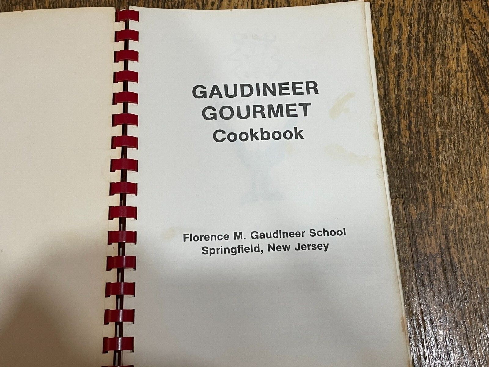 Gaudineer Gourmet Local Cookbook Springfield New Jersey NJ 124 Pages 1984