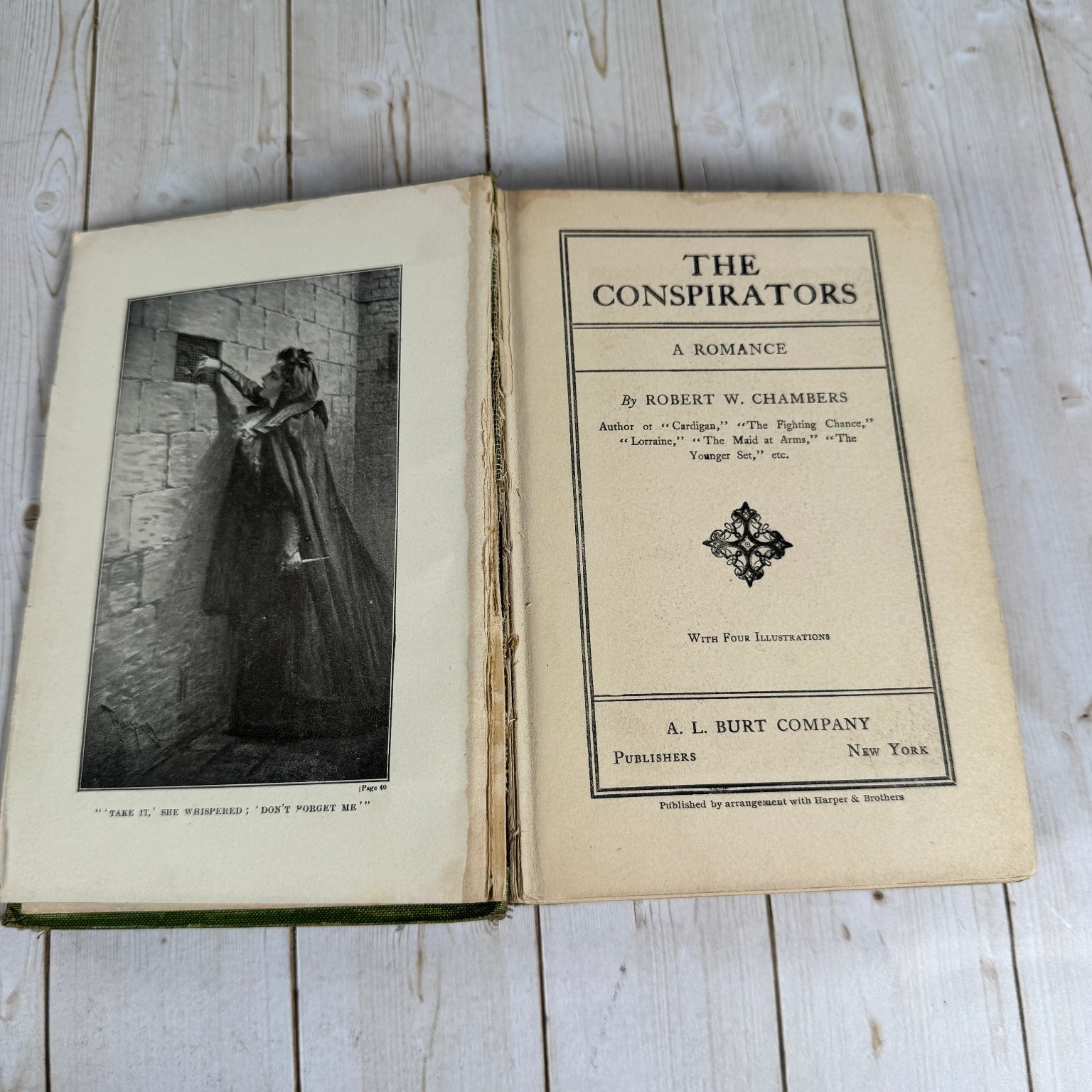 The Conspirators Robert W. Chambers 1899 A.L. Burt HC Antique Romance Novel