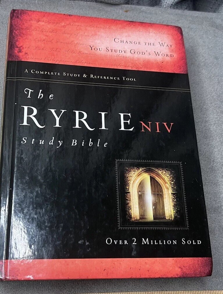 Ryrie Study Bible NIV Hardback Red Letter 1984 Retired Print Indexed