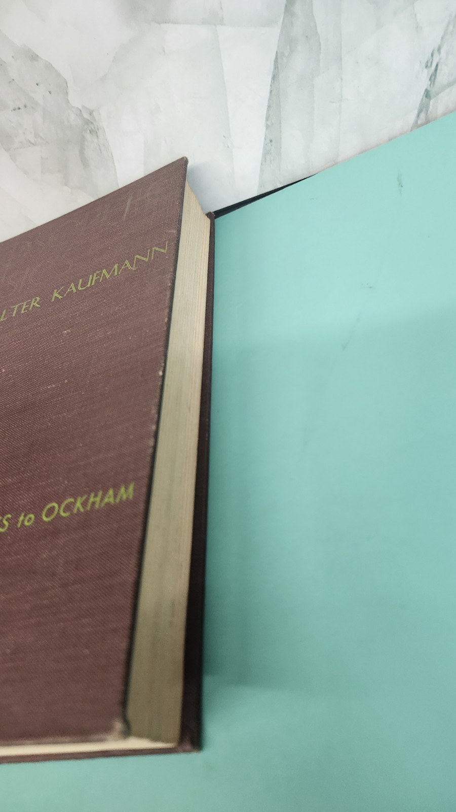 1968 HC Philosophic Classics Vol. 1: Thales to Ockham 2nd. Ed. by Kaufmann, Wa..