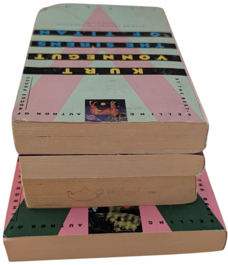 Kurt Vonnegut Lot 4 Paperbacks Cat’s Cradle Palm Sunday Sirens Slaughterhouse