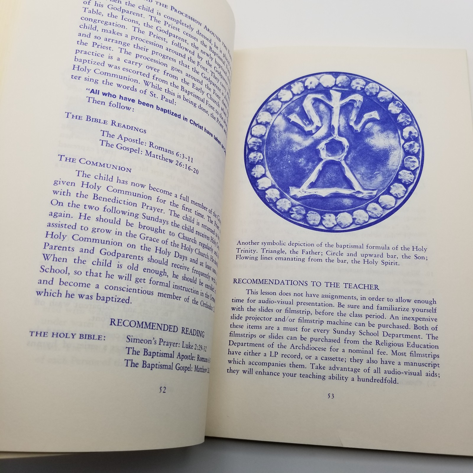 The Sacraments of the Orthodox Church 1973 Greek Orthodox Archdiocese Book