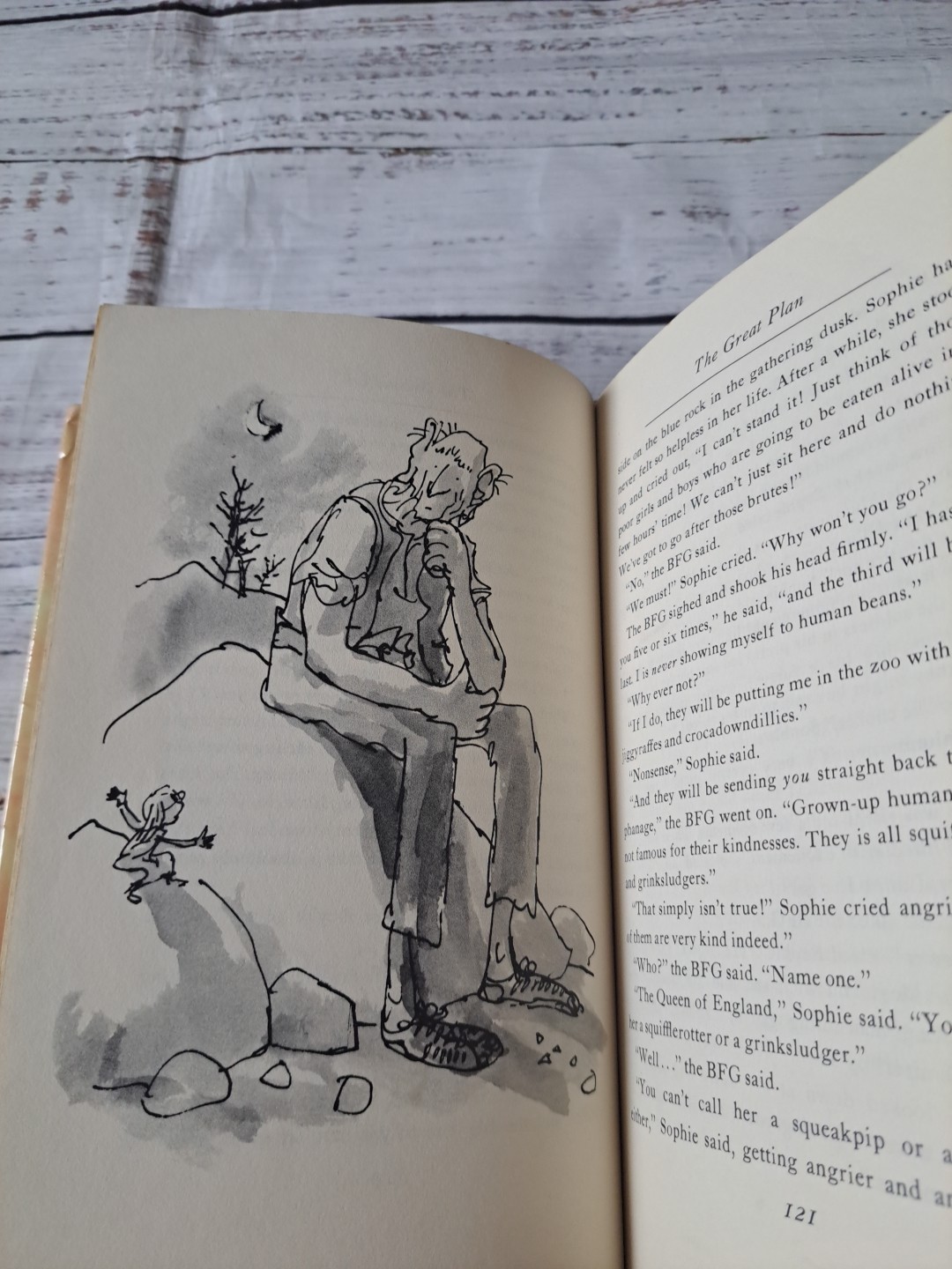 The BFG (by Roald Dahl) (1st American Edition, 1982) (Hardcover) 2nd Printing