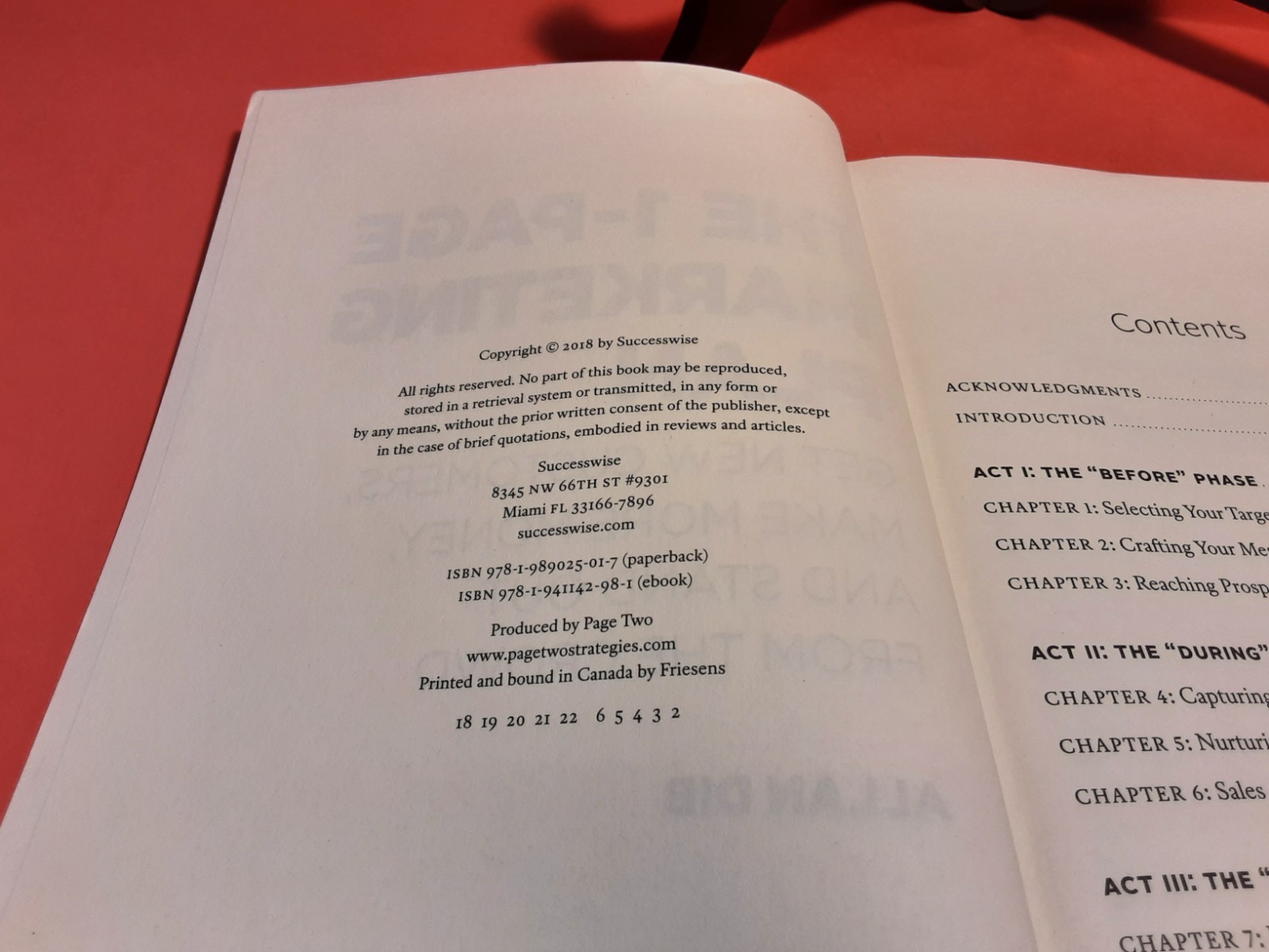 The 1-Page Marketing Plan Allan Dib 2018 Paperback Business/Finance VG