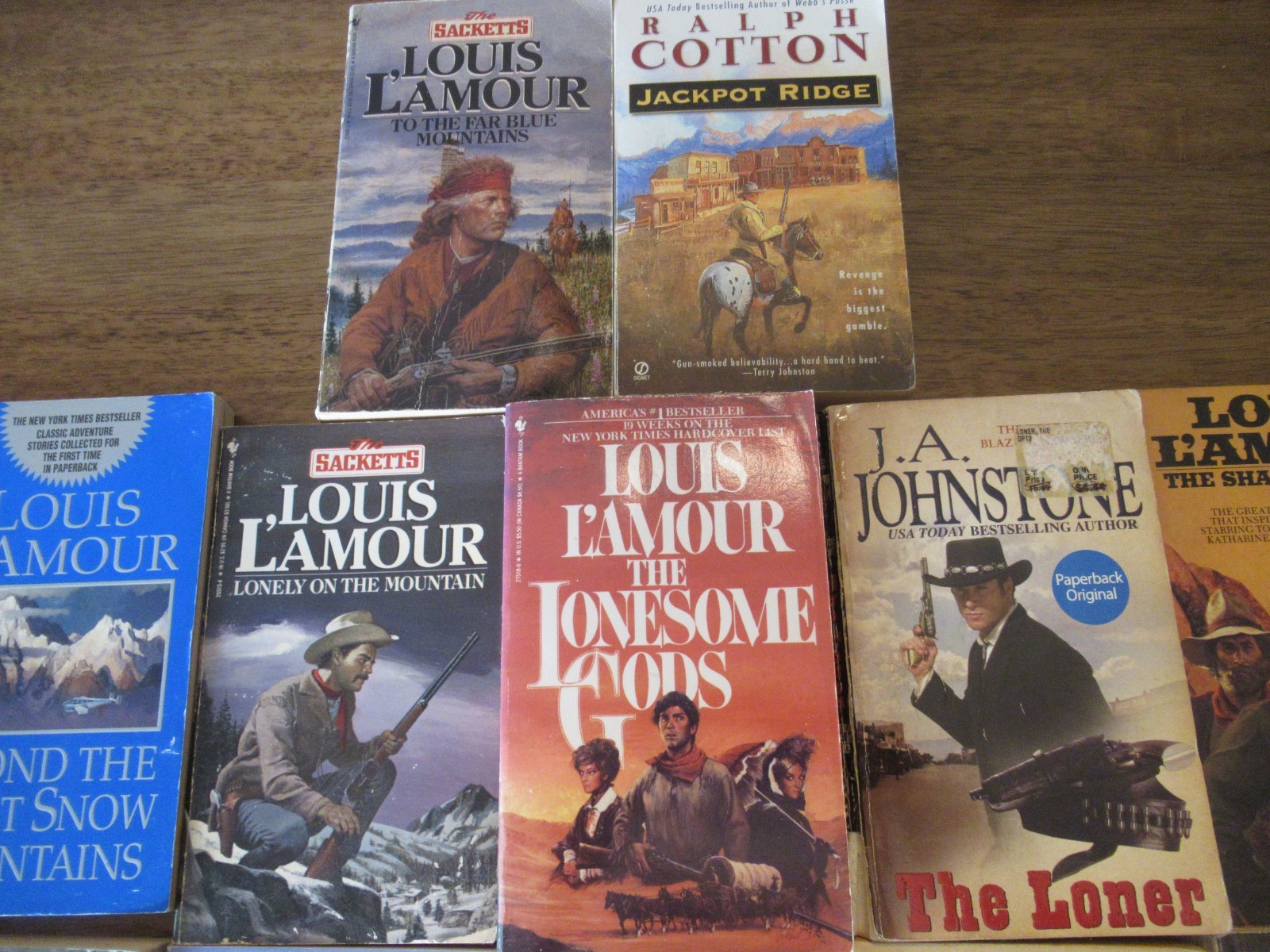 Old Western Paperback Books Lot of 29 Lamour Compton Johnstone etc Some Vintage