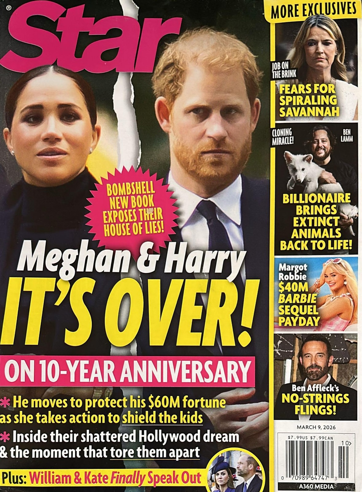 Star Magazine March 9, 2026 Meghan & Harry It’S Over! On 10-Year Anniversary