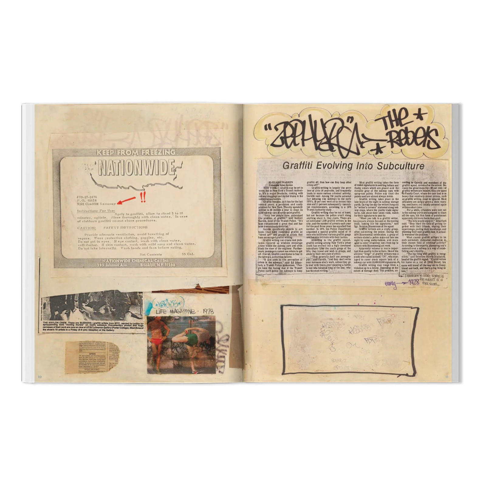 ZEPHYR Graffiti Black Book/Scrapbook: 1978 and Beyond Book