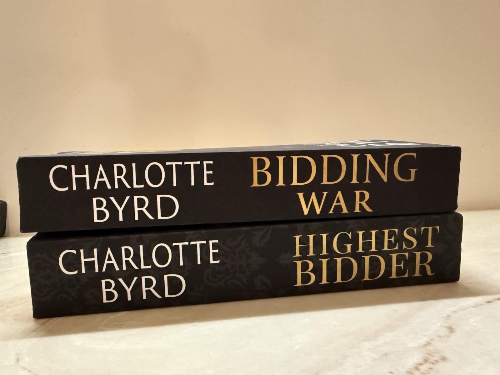 Highest Bidder Book 1 Bidding War Book 2 fake fiancé romance Charlotte Byrd
