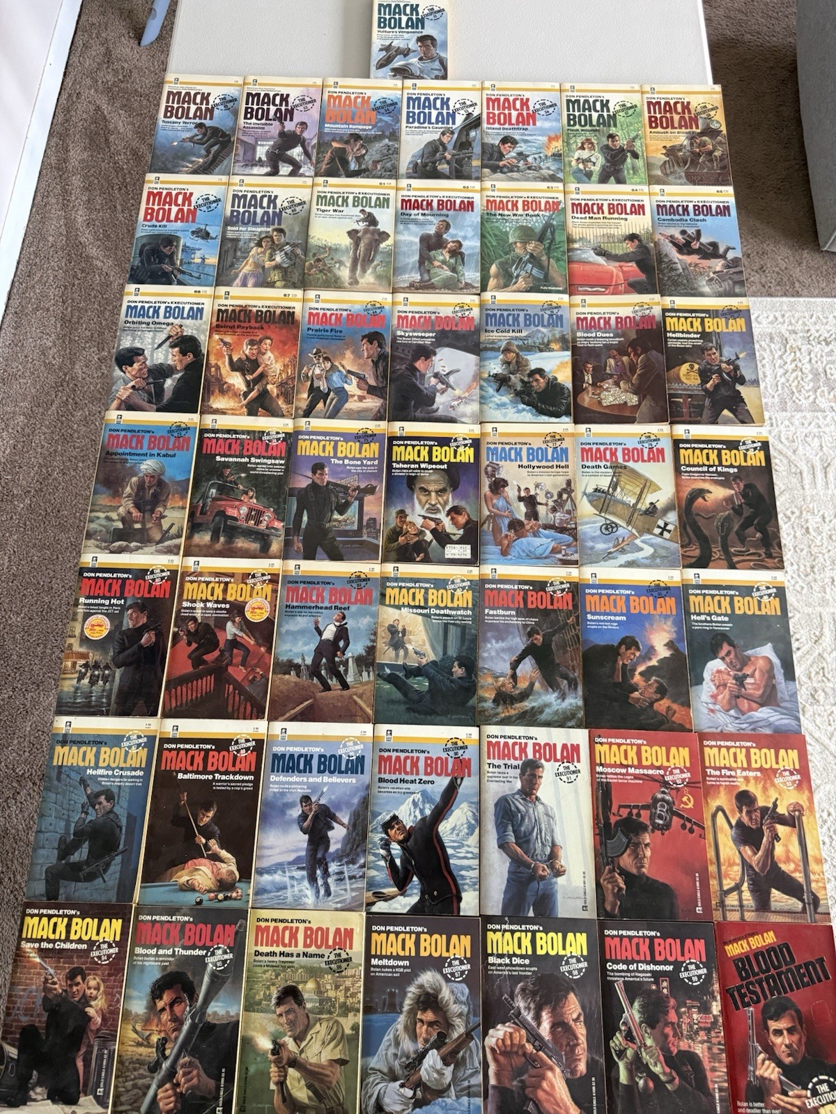 Lot Of 50. #51-#100 Don Pendleton-The Executioner and Mack Bolan