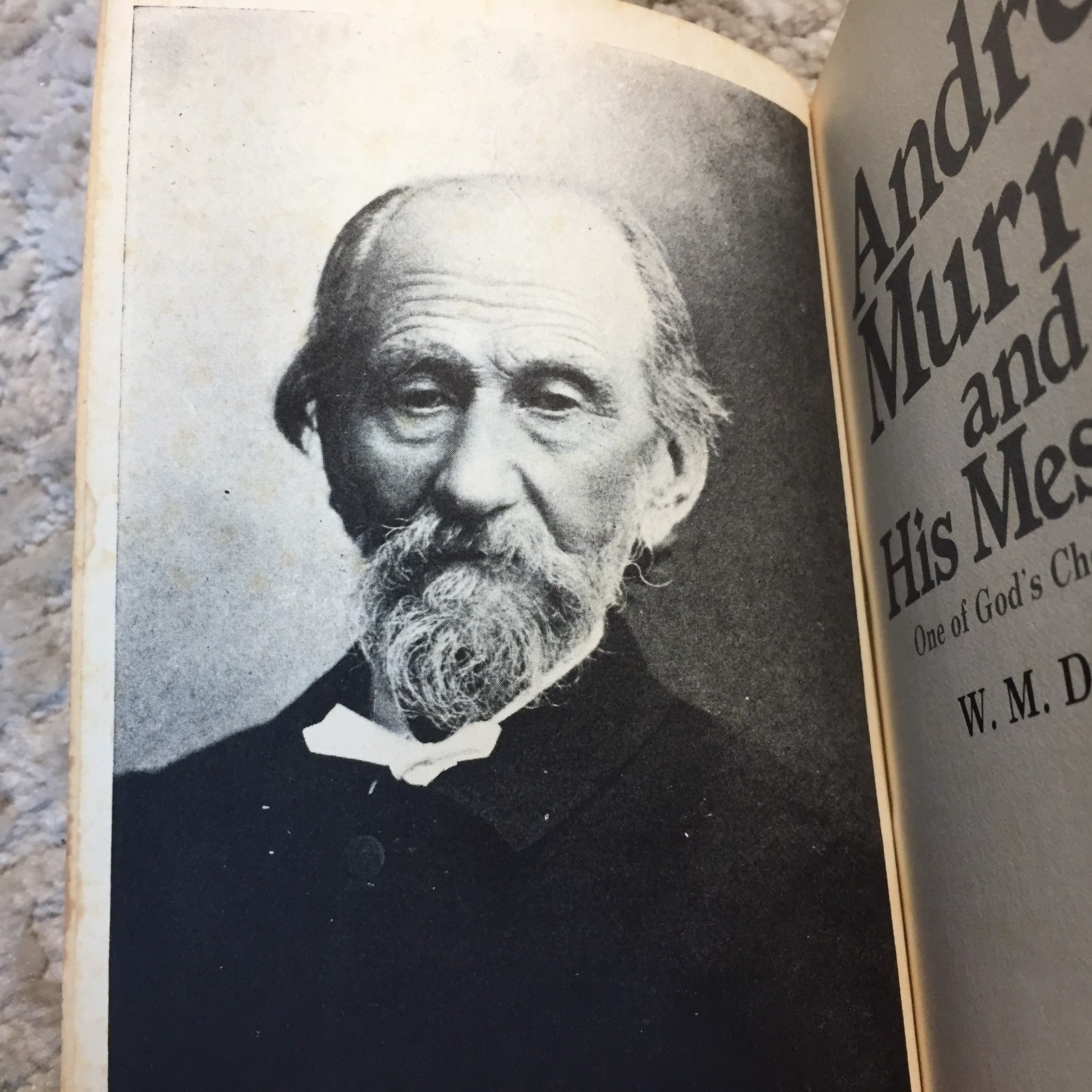 Andrew Murray And His Message W. M. Douglas 1981 Baker Book House Ministry Book