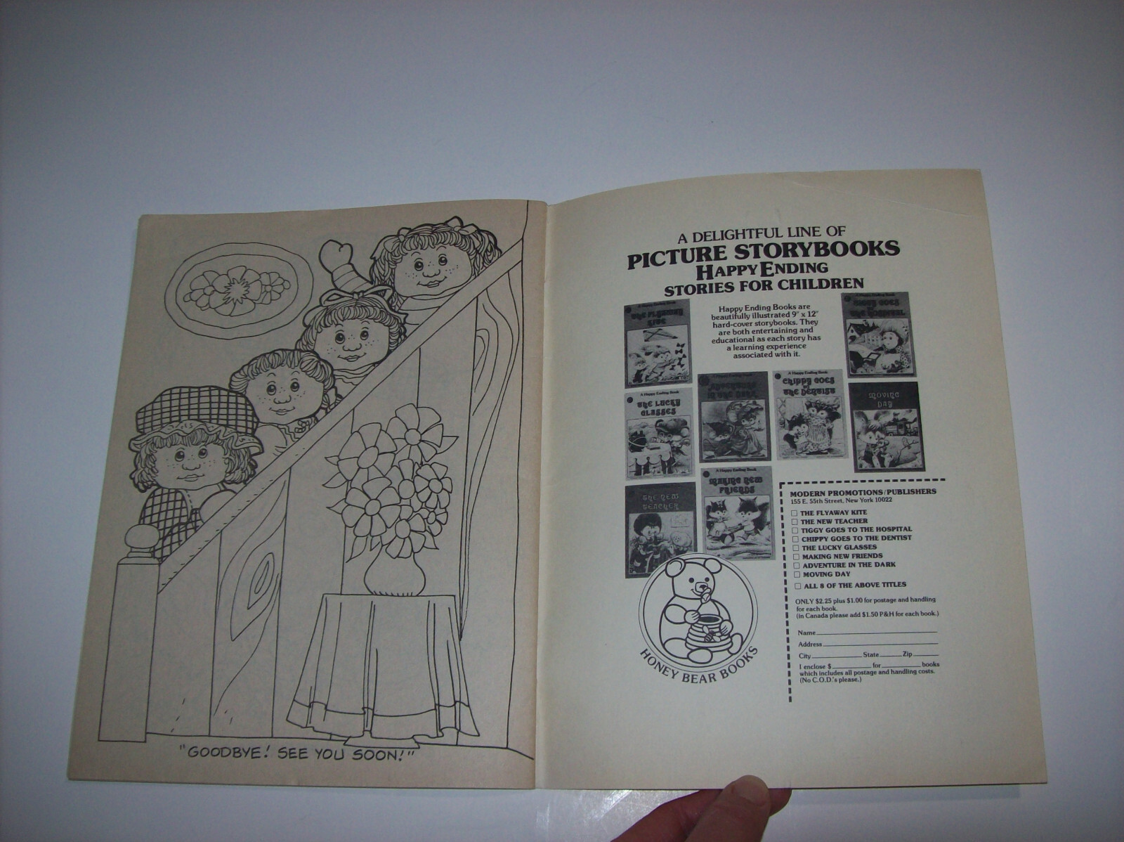 Lot of Vintage 1980s Coloring Books: HUGGA BUNCH, Pound Puppies, Flower Kids