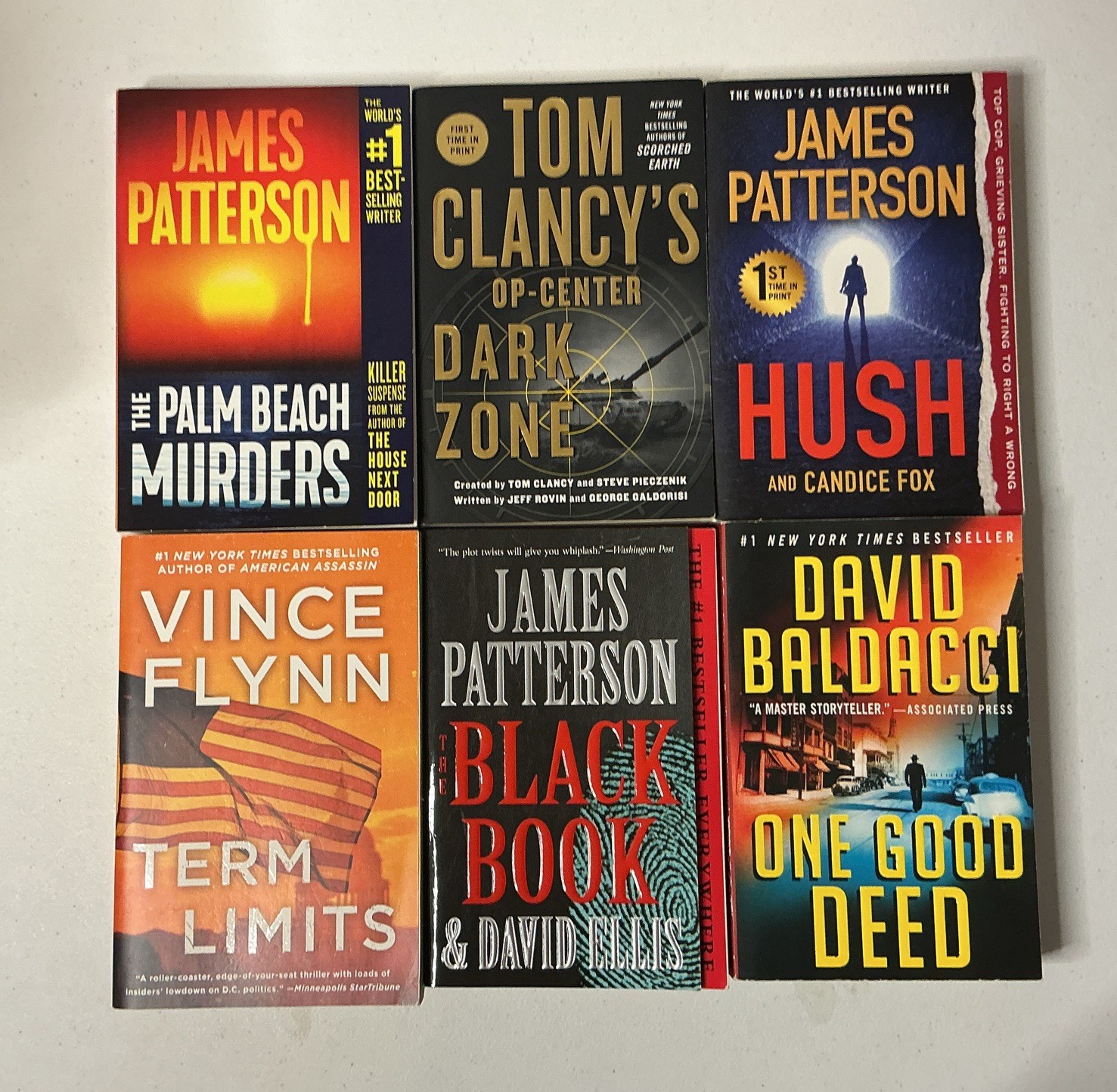 Lot of 5 Mystery Large Trade Paperback Books Suspense Thriller Crime Murder MIX
