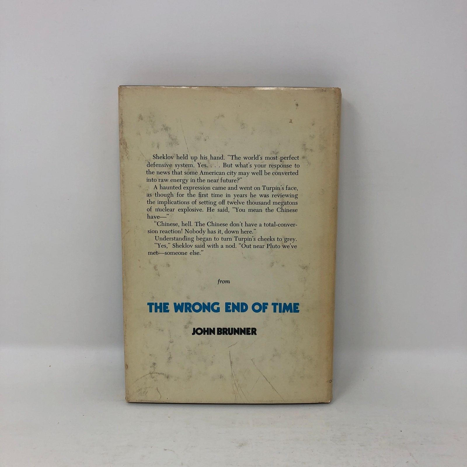 The Wrong End of Time by John Brunner 1971 Hardcover BCE Science Fiction