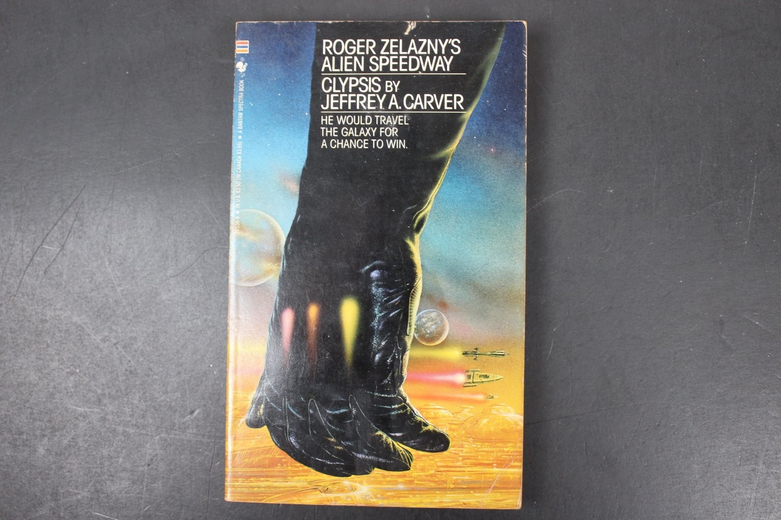 Alien Speedway Clypsis Jeffrey A. Carver 1987 Sci-Fi Bantam Spectra Book PB
