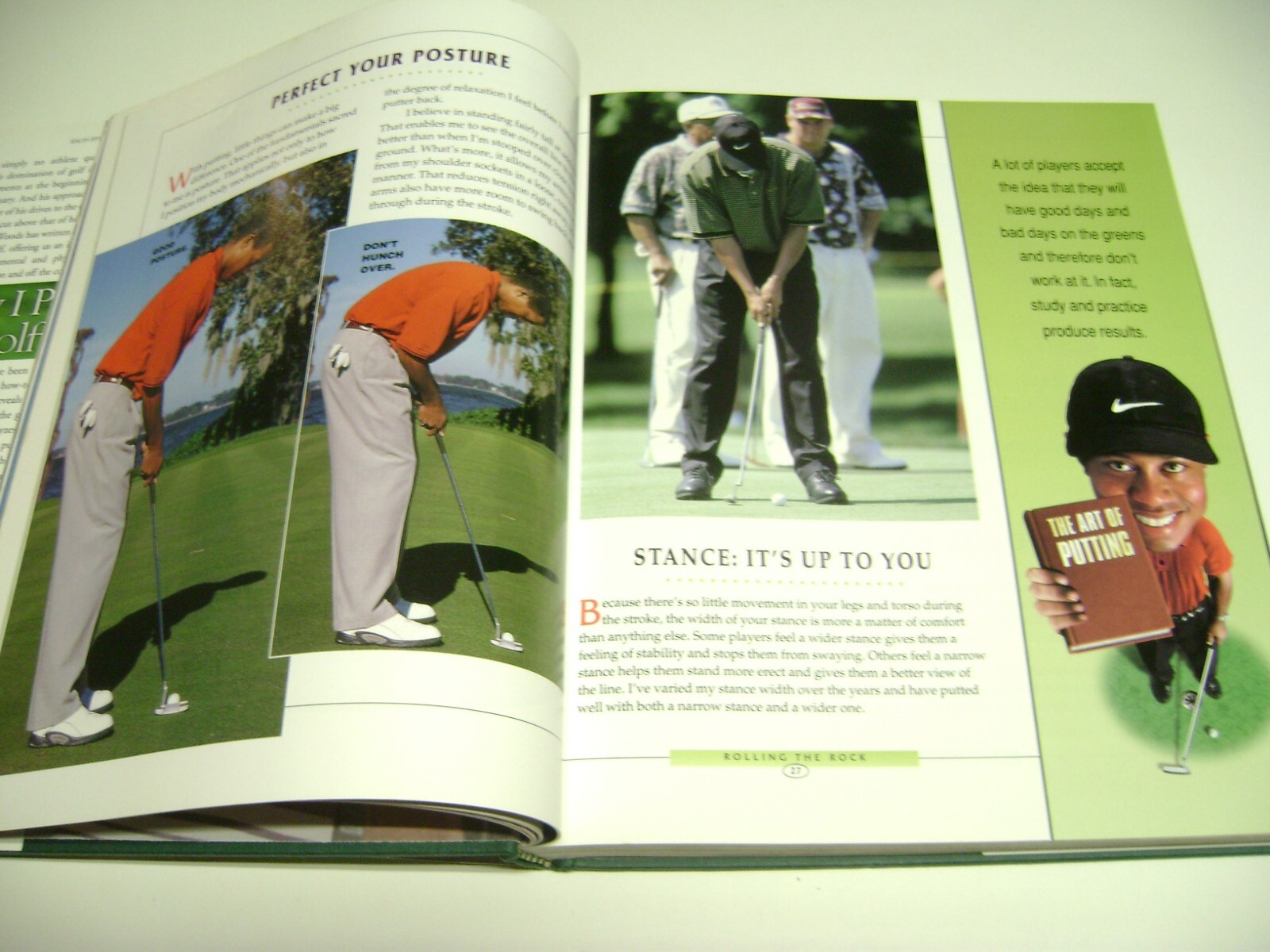 2001 HUGE Golf Digest Hard Cover Book, Tiger Woods How I Play Golf, 306 pages