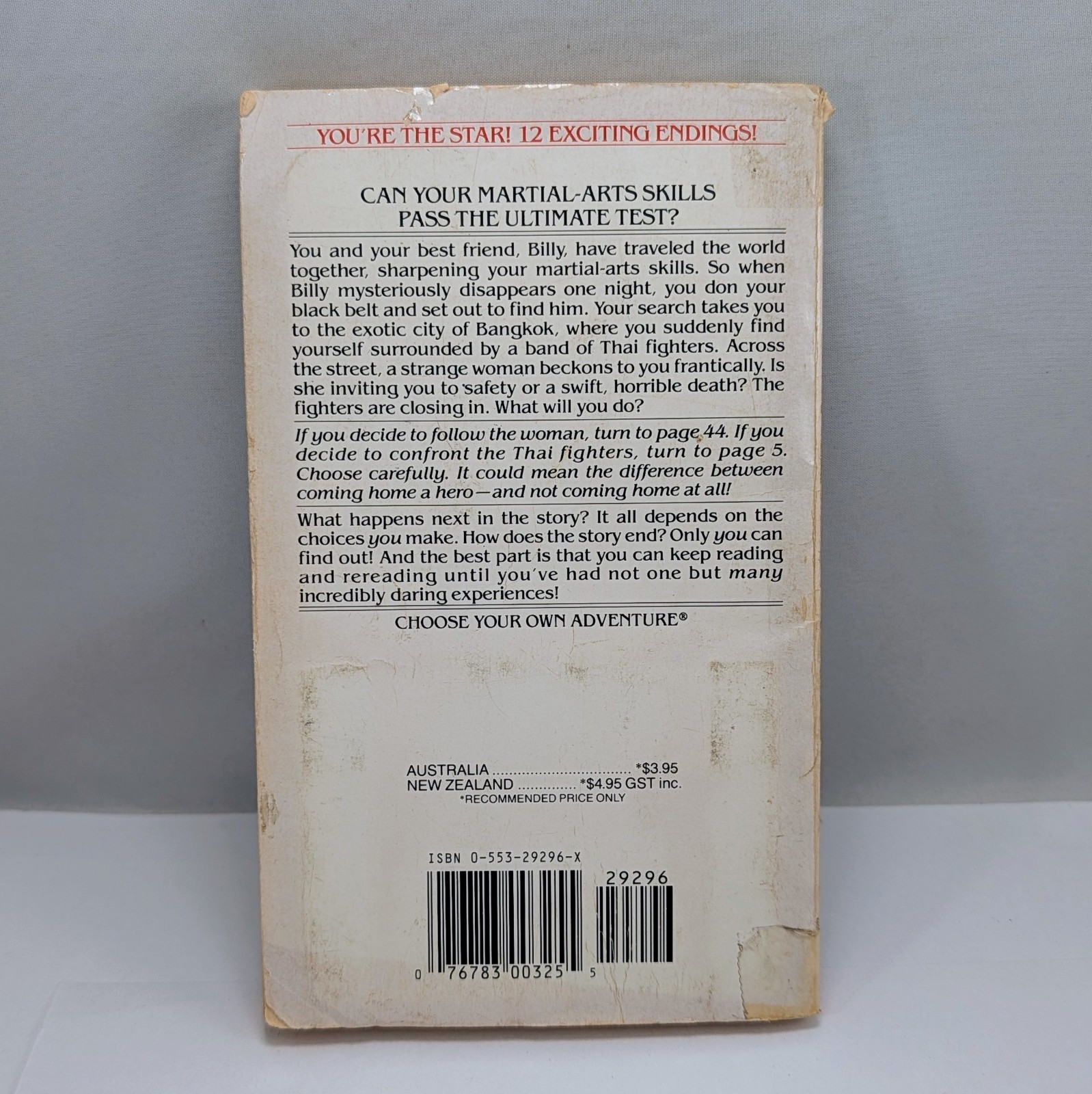 Choose Your Own Adventure # 126 MASTER OF MARTIAL ARTS 1992 Vintage 1st Ed PB