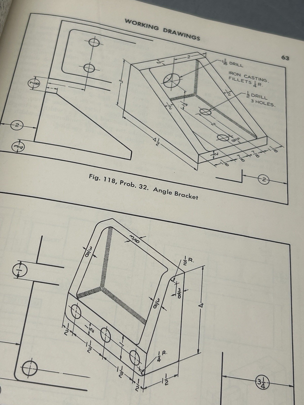 Mechanical Drawing Text Book by Edward Berg Sixth Printing 1950