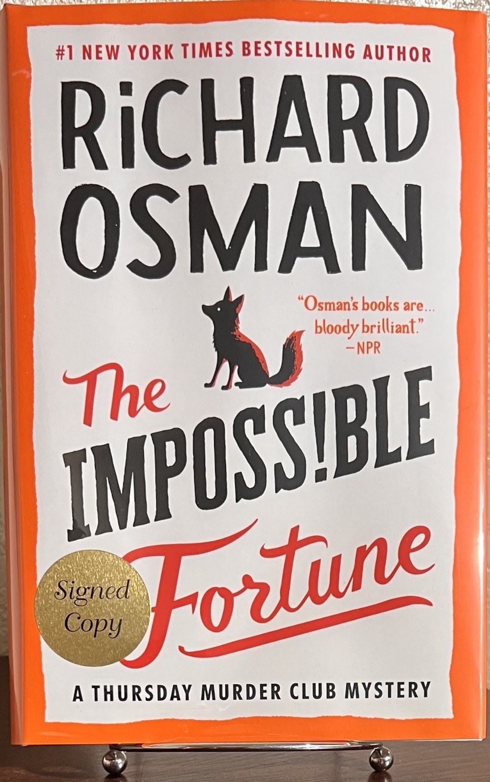 SIGNED ~ THE IMPOSSIBLE FORTUNE by Richard Osman (2025, Hardcover) 1st/1st