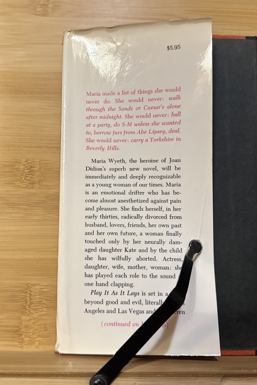 Play It As It Lays – Joan Didion (1970, Hardcover) First Edition/2nd Print, HCDJ