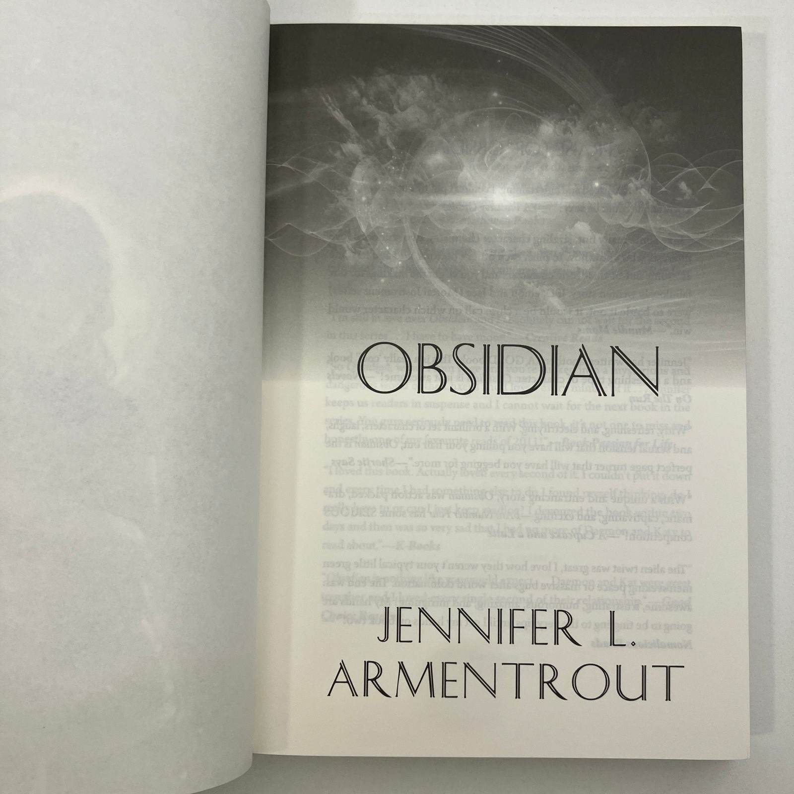 Obsidian Jennifer L Armentrout Books for Days Box Edition Paranormal Romance