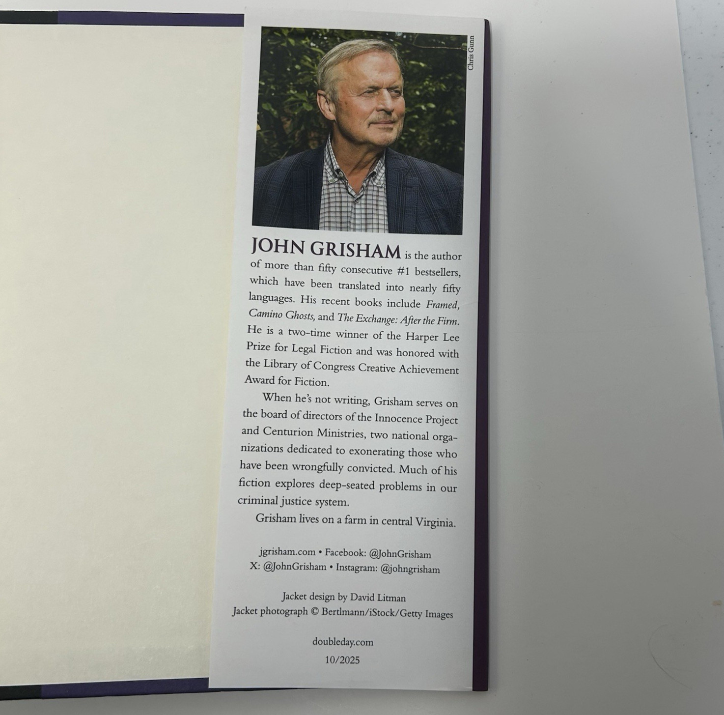 John Grisham’s The Widow A Novel 2025 Hardcover