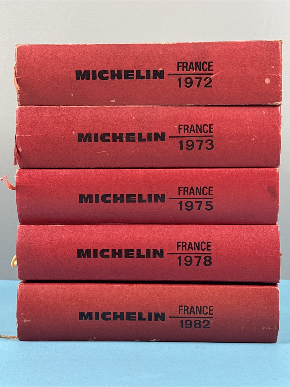1972/73/75/78/82 Michelin France Hardcovers Travel Guides Restaurants Maps Rare!