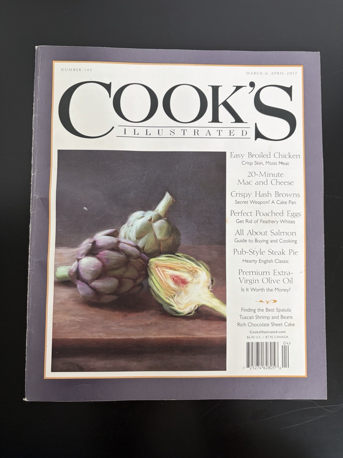 Lot of 6 Cook’s Illustrated Magazine Issues. Late 2010s