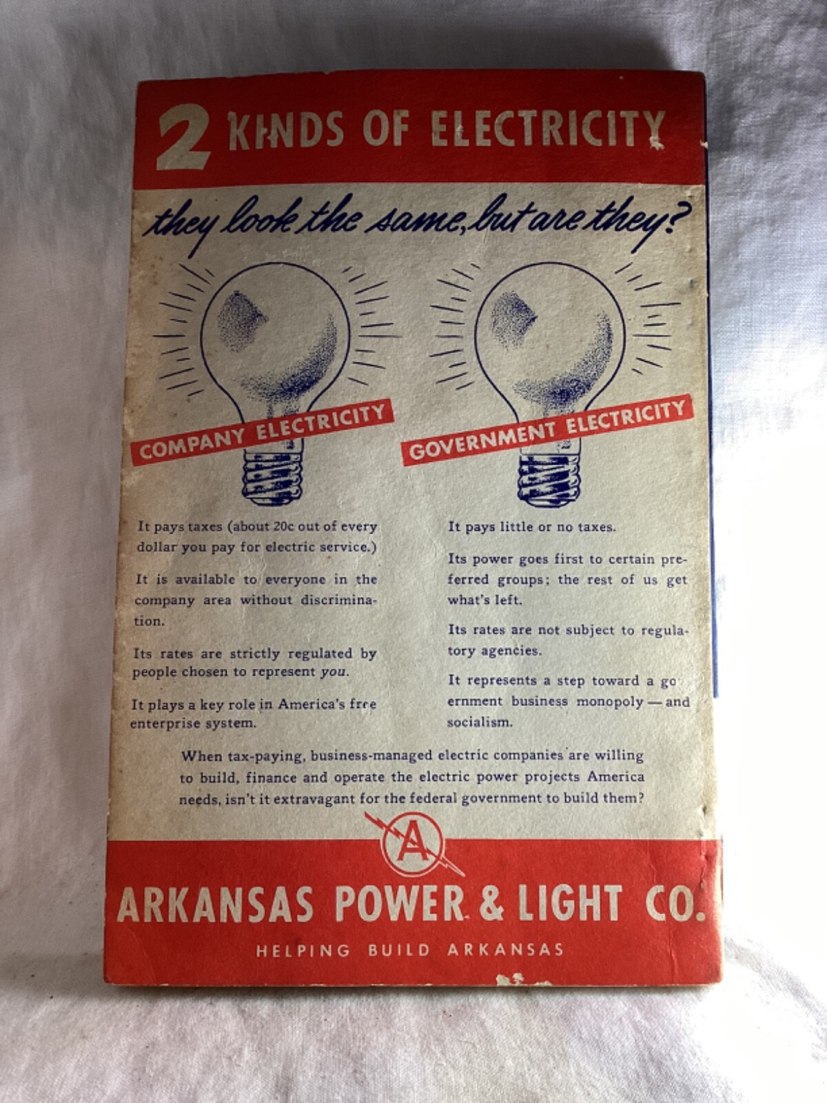 VTG Arkansas ALMANAC 1954 – 1955 $1.00 236 PAGES