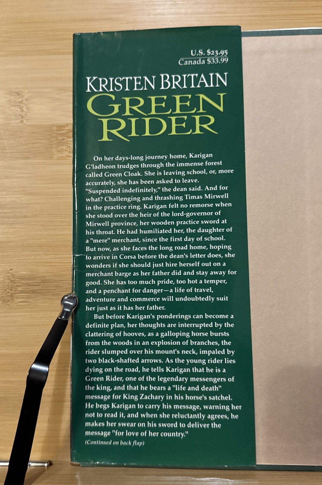 Green Rider by Kristen Britain (1998, Hardcover) First Edition/Print, 1st/1st VG