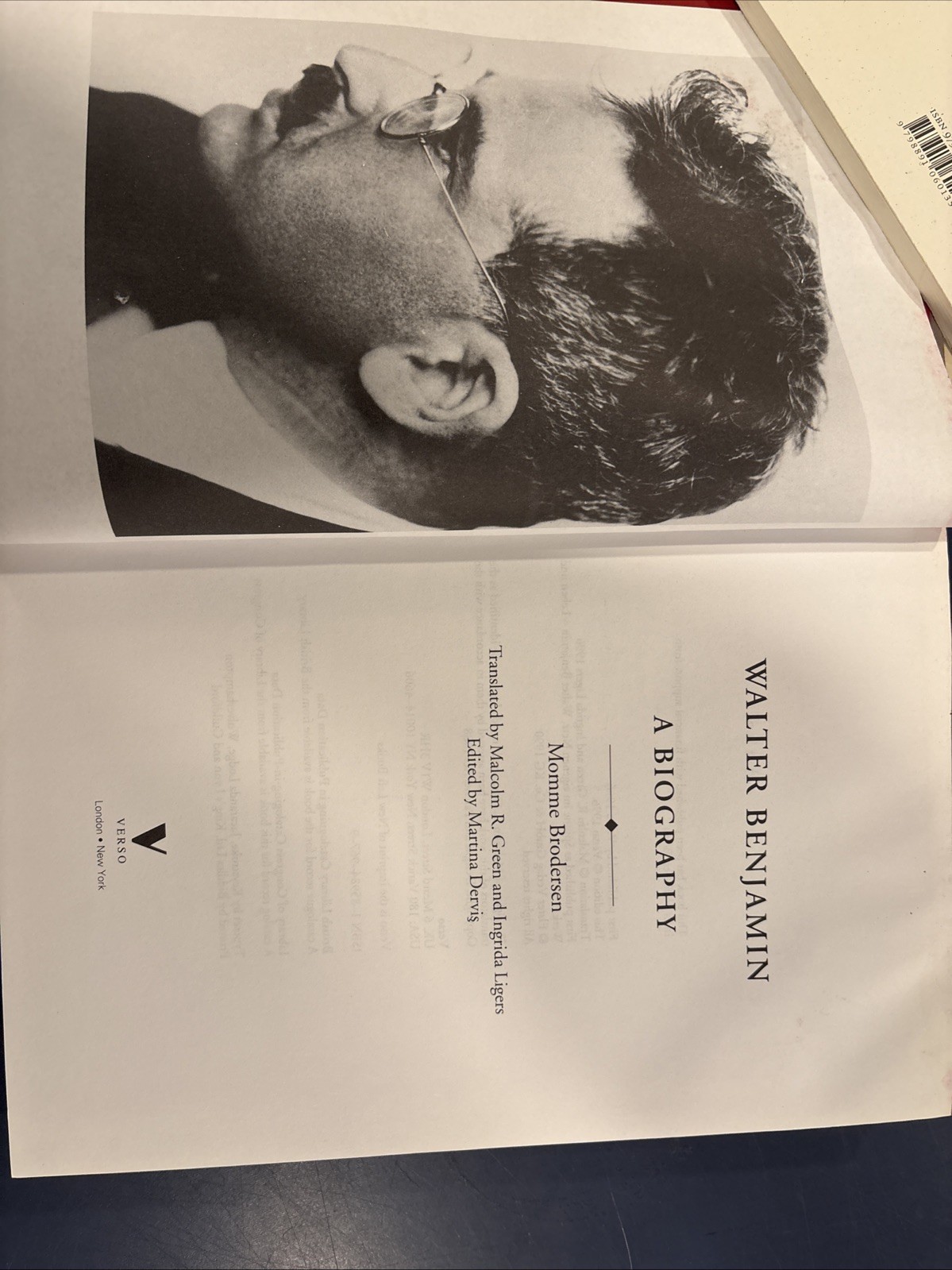 Walter Benjamin: A Biography by Brodersen, Momme Hardback
