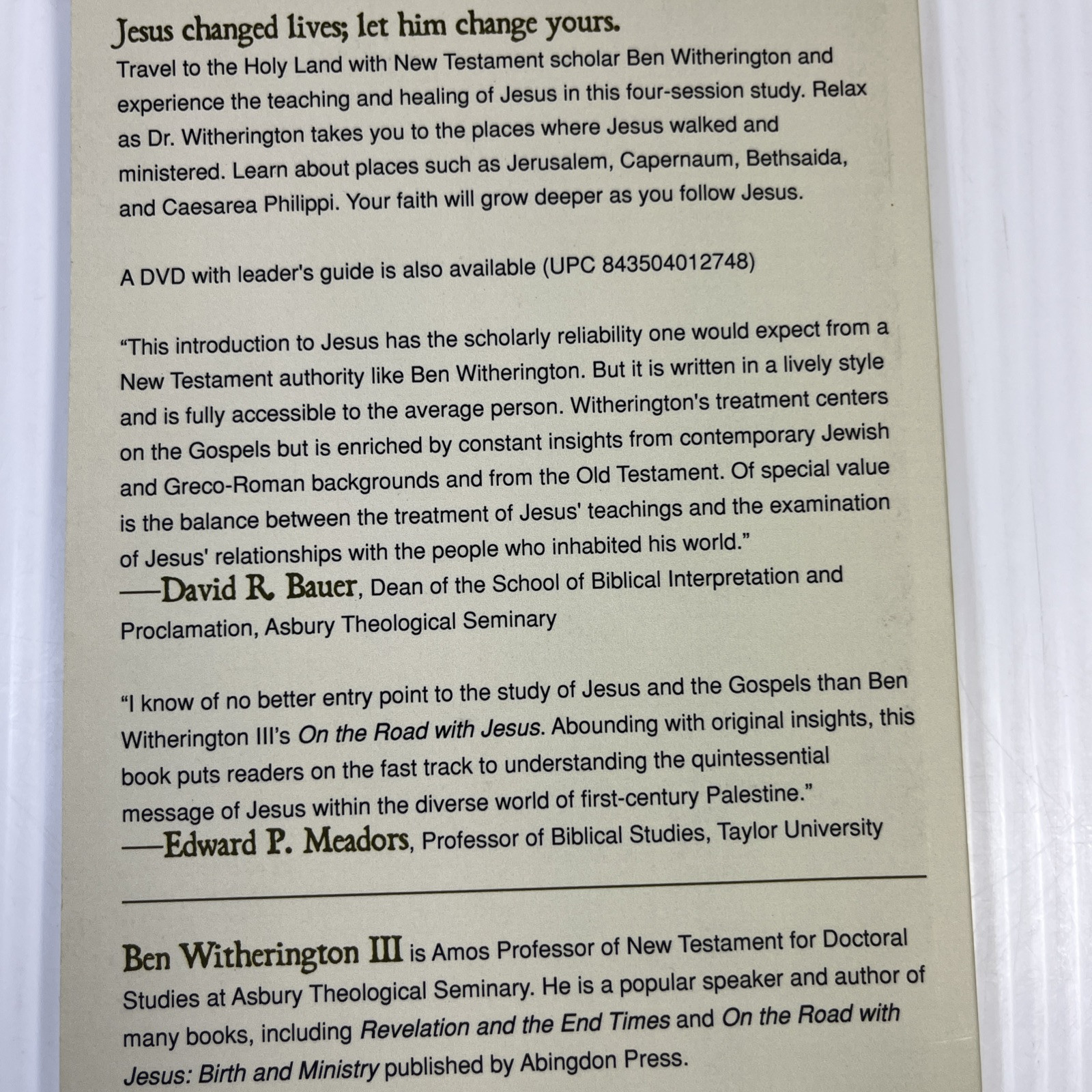 On the Road with Jesus: Teaching and Healing by Ben Witherington III Christian